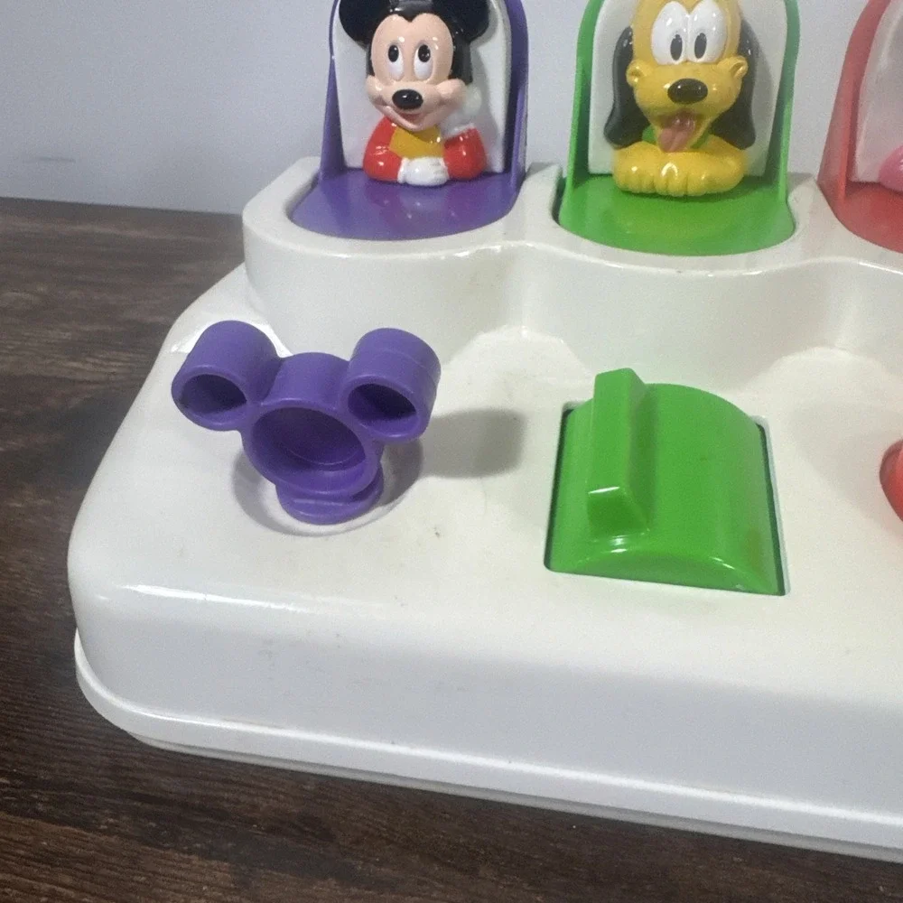 Vintage Disney Mattel Mickey Mouse Friends Pop-Up Children's Toy Tested &‎ Works